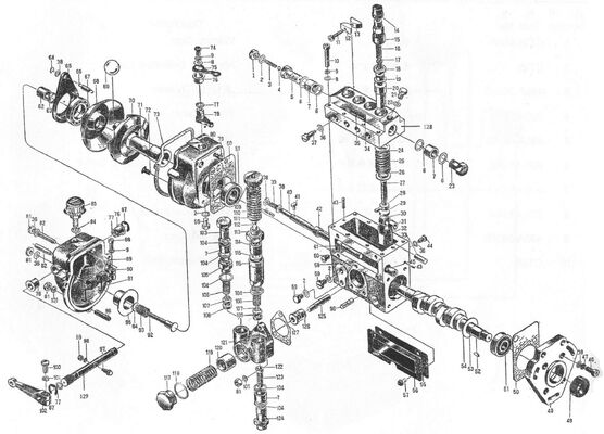495AG Componente di ricambio per motore diesel - Pompa di iniezione di carburante - 495A-30000