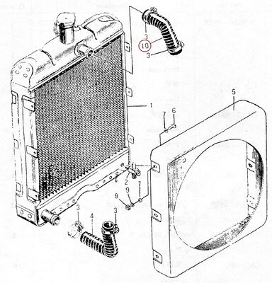 Ricambio motore diesel 495AG - Tubo di uscita 495AG-00001 Made in China