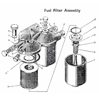 Ricambi per motore diesel DURA per 2105A 2105A-3A 2105A-6 495AG 495BG - Avviamento elettrico, raffreddato ad acqua, multicilindrico, 2251CC, 24HP
