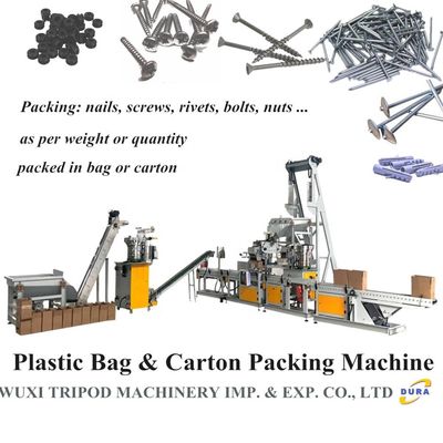 Macchina imballatrice del sacchetto di plastica per i chiodi, viti, ribattini, dadi, bulloni ed altri hardware e pezzi di ricambio